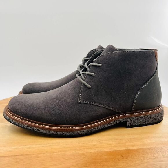 Vance Co. Orson Men’s Suede Chukka Boot In Dark Gray Size 10 - Picture 7 of 16